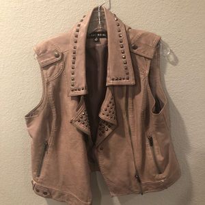 Black noir grey vest XL